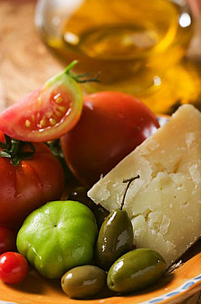 cheese and olives