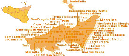 province of Messina map