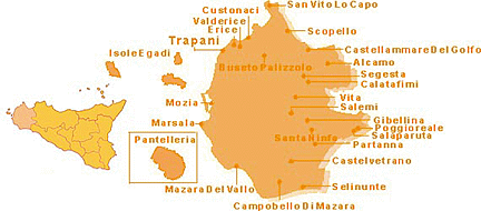 province of Trapani map